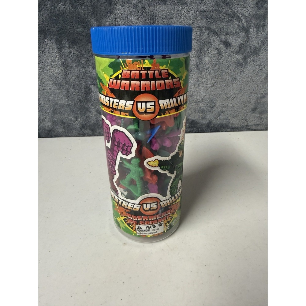 Blip Toys Battle Warriors Monsters vs Military Mini Plastic Figures Tube